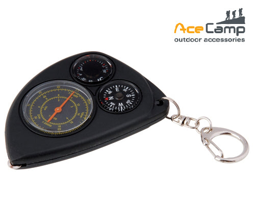MAPS MEASURE WITH COMPASS & THERMOMETER