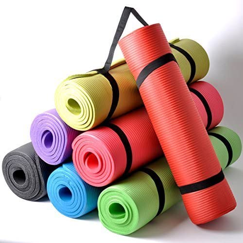 NBR YOGA MAT 180X60X1 - GREY/BLUE/RED/PURPLE