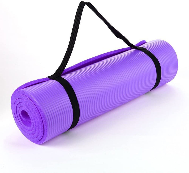 NBR YOGA MAT 180X60X1 - GREY/BLUE/RED/PURPLE