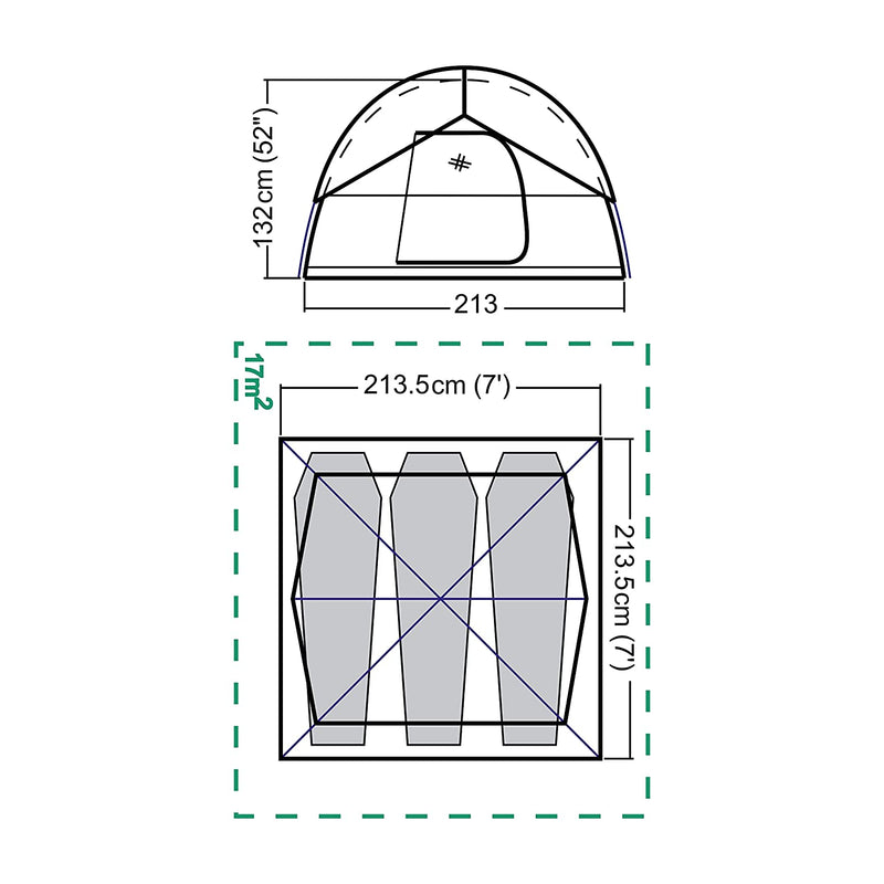 TENT SUNDOME 4  EXPORT COLEMAN