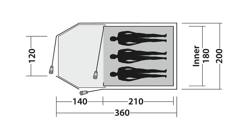 ECLIPSE 300 TENT RUSTIC GREEN