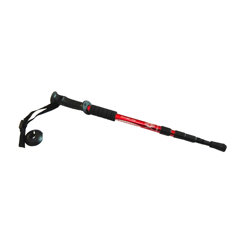 GO 990 ANTISHOCK TREKKING HIKING POLE RED