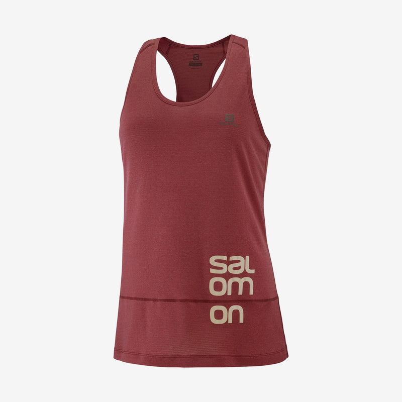 CROSS RUN GRAPHIC TANK W