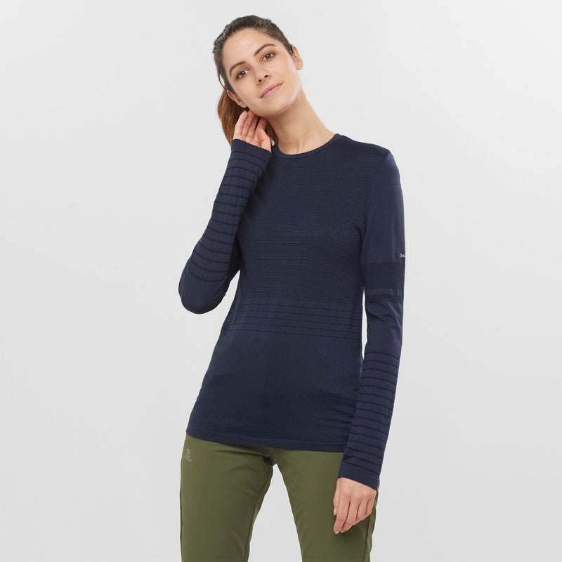 ESSENTIAL WOOL LS TOP W