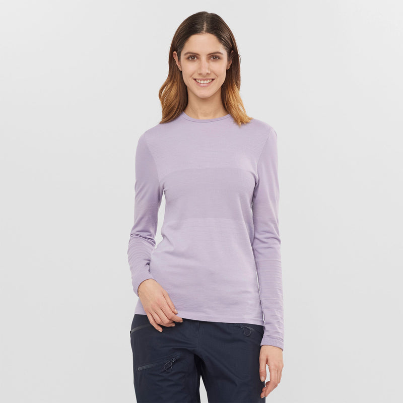 ESSENTIAL WOOL LS TOP W